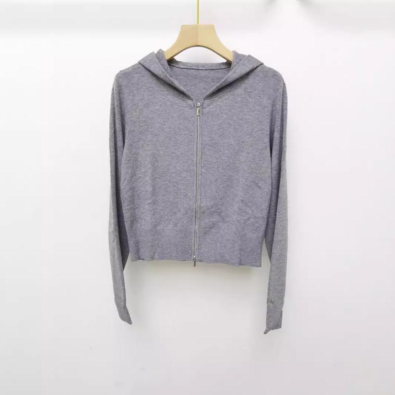 ニット レディース 長袖 連帽 カーディガン 粘性繊維 無地 切り替え 秋冬 カジュアルスタイル 普段使い..