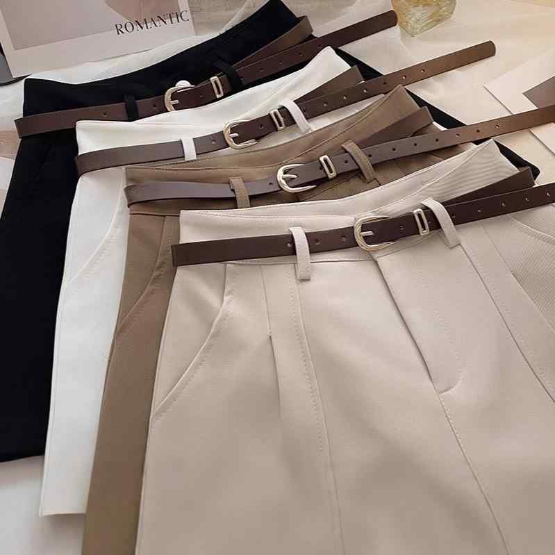 ショートパンツ レディース 韓国風 ワイドレッグパンツ ポリエステル 高見え キュロットパンツ ハイウ..