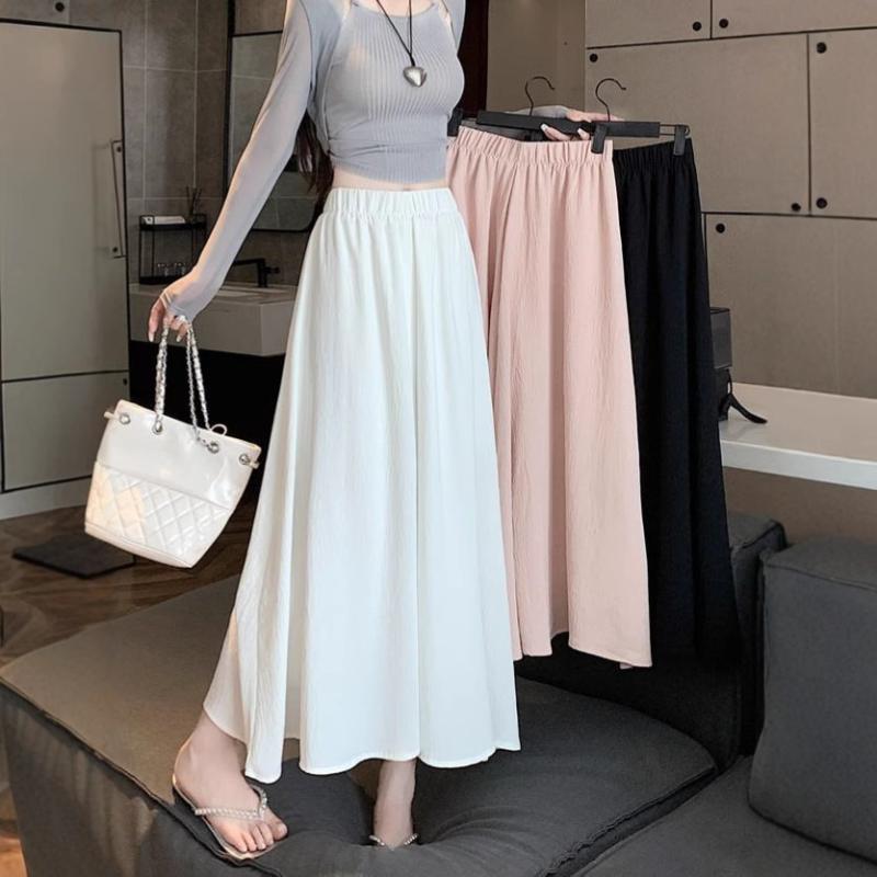 スカート レディース スカートパンツ 春夏 薄手 高見え 涼しい 接触冷感 ワイドレッグパンツ キュロッ..