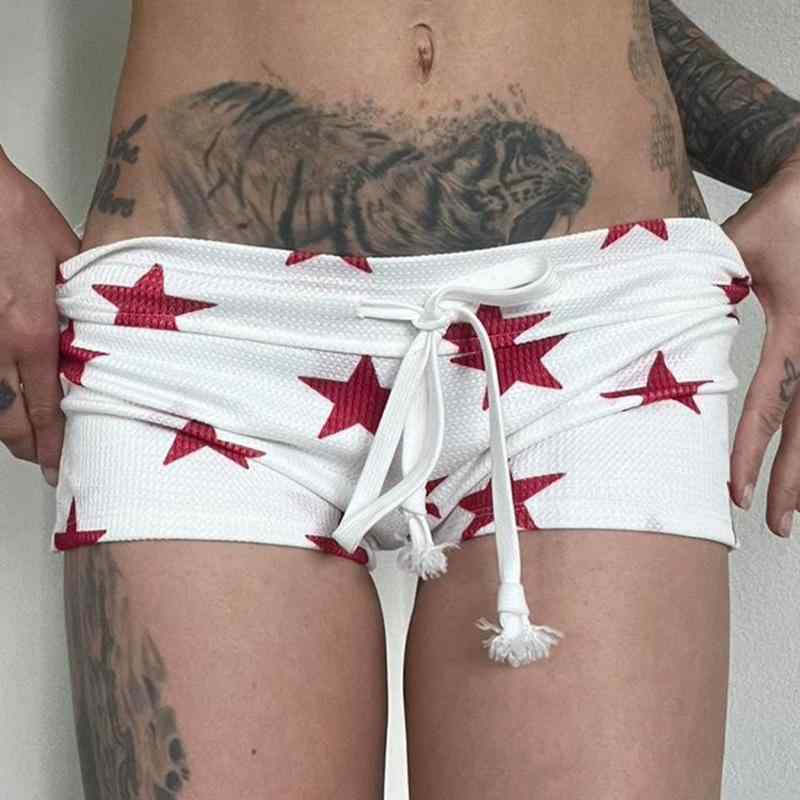 ショートパンツ レディース アメリカン ストリート 高腰 ホットパンツ ヒップアップ ウエストリボン ポ..