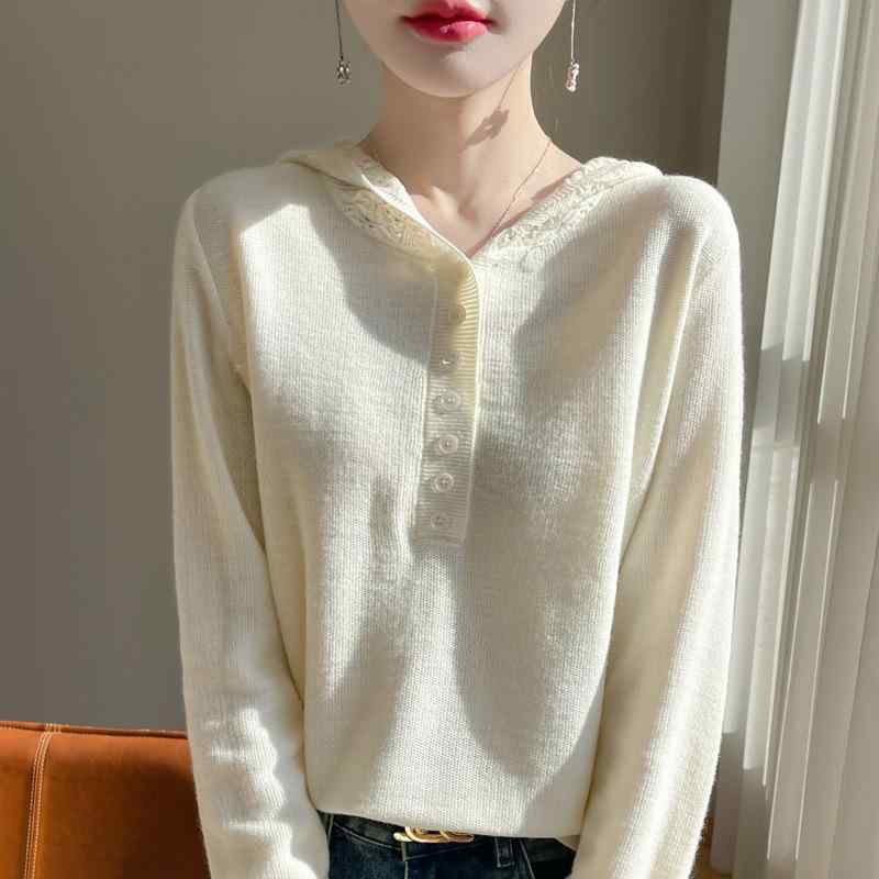 ニット レディース 春物 セーター パーカー 長袖 ケーブル編み ゆったり 大きめサイズ 小さめサイズ プルオーバー トップス 通勤 普段使い グレー ベージュ