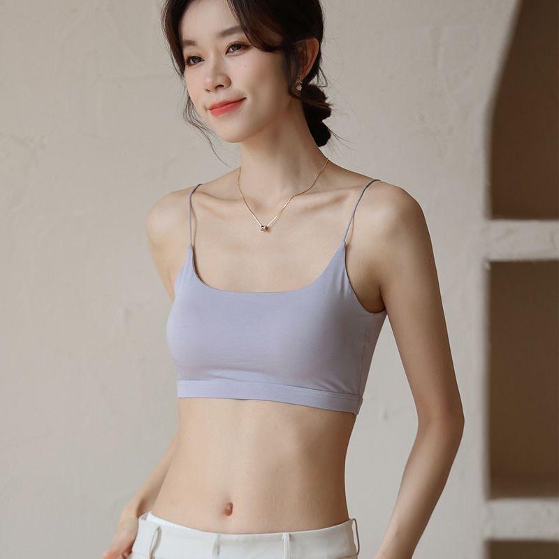 ・カテゴリ: 裹胸/抹胸・素材: モーダル・機能: 通気性、美背、防走光、快適、大露背、側收・着丈: 及胸・カラー: ホワイト、ブラック、姜黄色、灰緑、杜若紫・サイズ: S、M、L、XL・対象年齢: 18～40歳・スタイル: 美背型、セクシー・カップ: 3/4カップ・モールドカップ: 薄型・主素材含有量: 30～50%