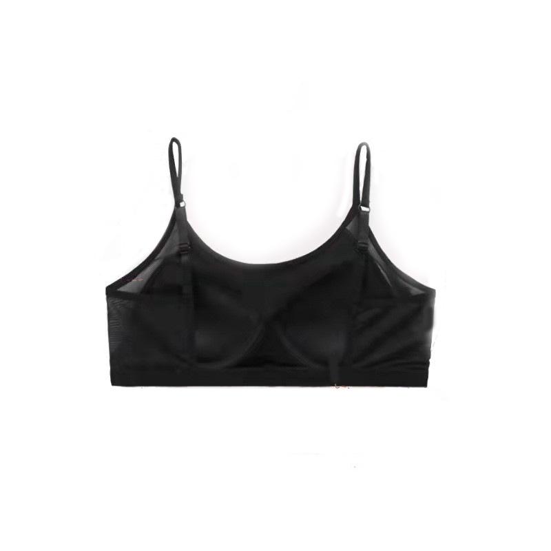 ブラジャー レディース チューブトップ 全棉 コットン 美背 大胆露出 Uバック 薄手 パッド付き インナー 白 黒