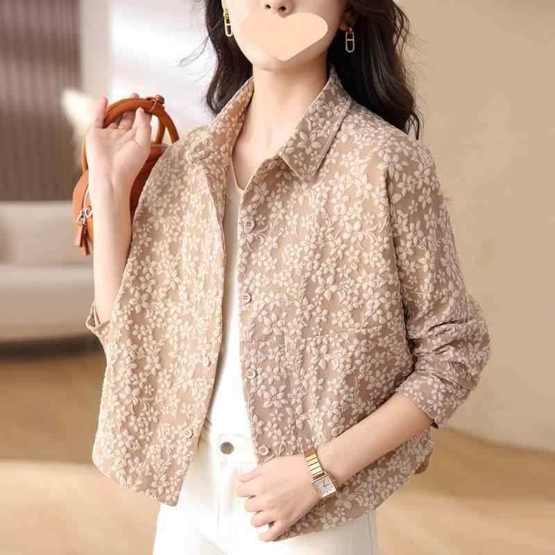 ジャケット レディース 春秋 韓国風 カジュアル スタンドカラージャケット ブルゾン ミセス 婦人服 アウター(4.0)