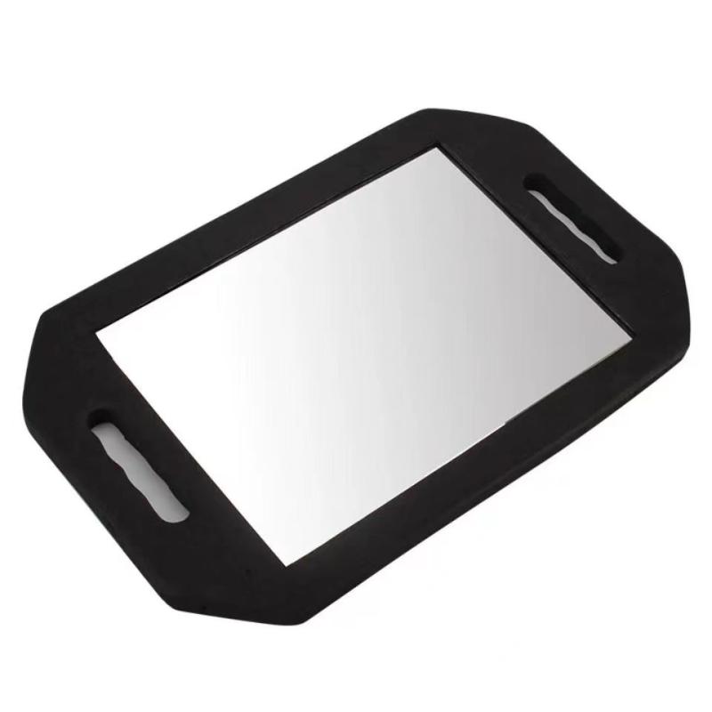 掛け鏡 美容室 理容室 バックミラー 手持ち 鏡 高密度フォーム スクエア型 丸型