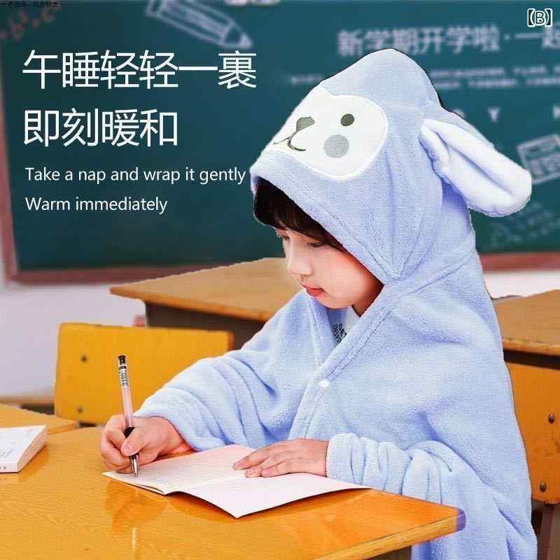 ブランケット キッズ 子供用 お昼寝 毛布 着る 防寒 あったか ポリエステル ピンク 猿 サル ブルー グリーン パープル 70 140 88 150 100 160 [3]