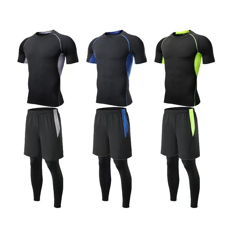 トレーニングウェア メンズ 3点セット 半袖 Tシャツ コンプレッション タイツ レギンス…