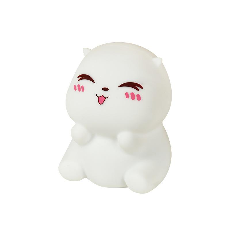 小夜灯 キッズ かわいい ハムスター シリコン製 ベッドサイド 授乳 ライト 雰囲気作り 癒し グッズ 子..