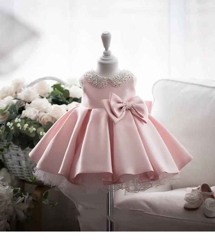 子供用ドレス 女の子 ベビー 誕生日 パーティードレス プリンセス ホワイト レース チュールスカート 8..