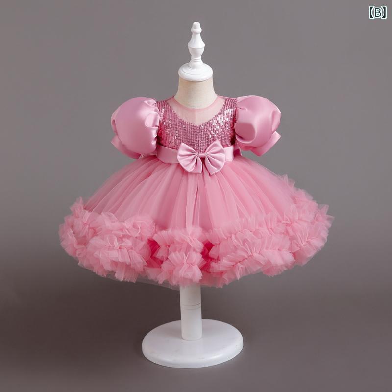 子供用ドレス 女の子 パニエ チュール フラワードレス ウェディングドレス ガール...