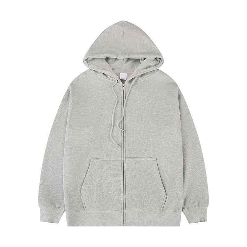 Knit Sweater - パーカー メンズ 男性用 無地 スウェット ジップアップ ライトアウター フード付き 4シーズン対応 部屋着 ラフ着 普段使い ポリエステル 伸縮性 グレー 黒 ブラック 紺 ネイビー 秋冬