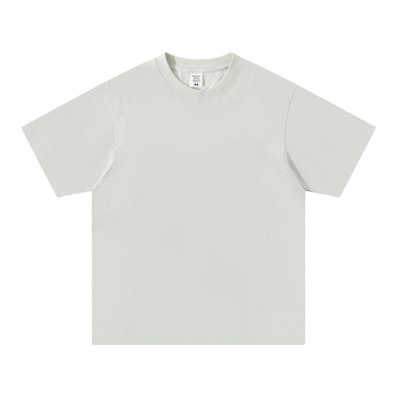 Tシャツ メンズ 接触冷感 半袖 無地 ドロップショルダー カットソー トップス 綿混紡 春夏 薄手 ルーズフィット ブラック ホワイト グレー ベージュ ネイビー ブルー パープル 大きいサイズ