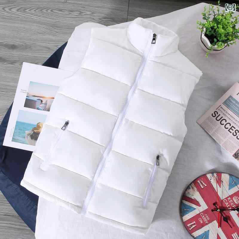 ダウンベスト メンズ 男性用 秋冬 韓国風 カップル 厚手 防寒 チョッキ カジュアル 綿入り ベスト