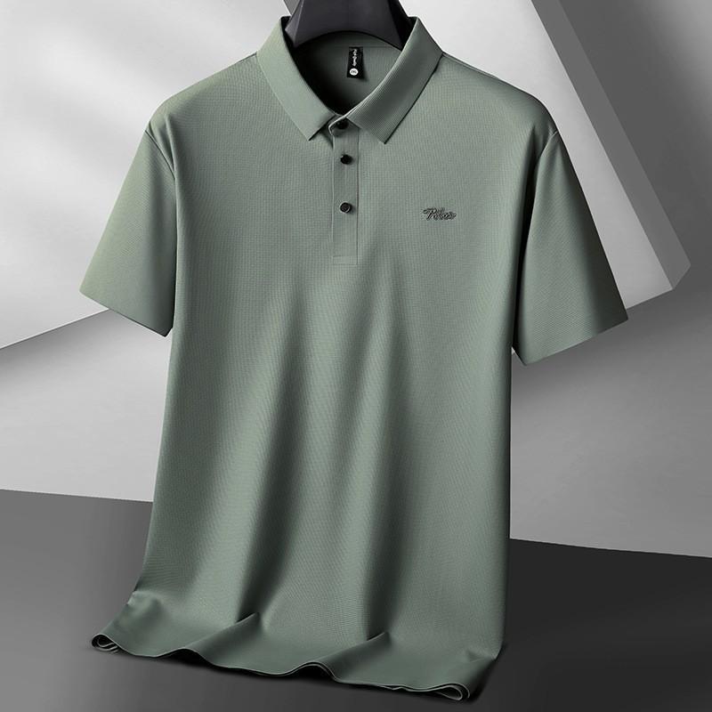 Rakuten - Tシャツ メンズ 大きいサイズ 半袖 接触冷感 ポロシャツ 翻襟 カットソー 薄手 スポーツウェア ルームウェア 部屋着