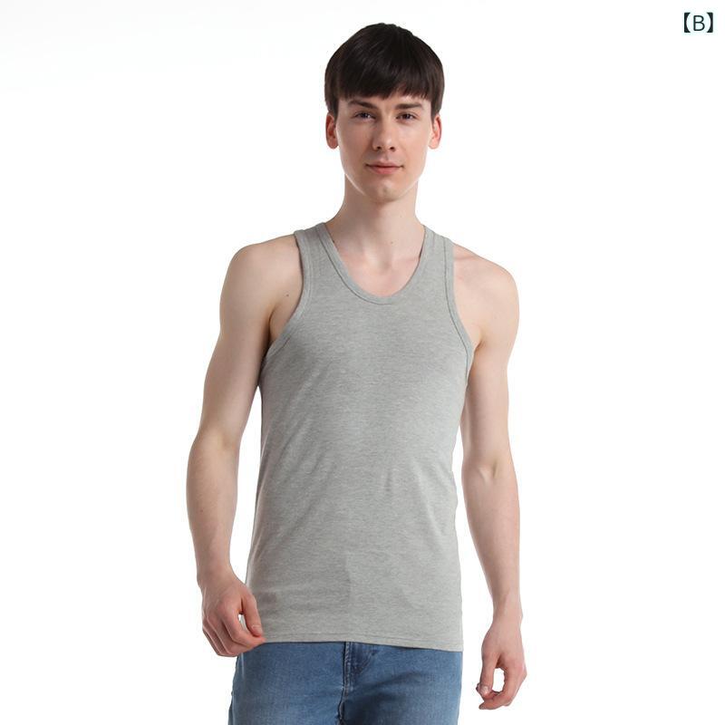 タンクトップ メンズ 男性用 コットン 綿 ノースリーブ インナー スポーツ 運動着 ランニングウェア トレーニングウェア 黒 ブラック グレー 白 ホワイト