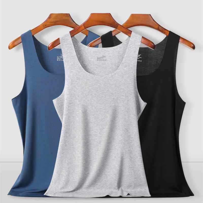 タンクトップ メンズ 男性用 モダール 薄手 スポーツ インナー ランニング 筋トレ ノースリーブ Tシャツ ラウンドネック Vネック ブラック グレー ホワイト グリーン ブルー