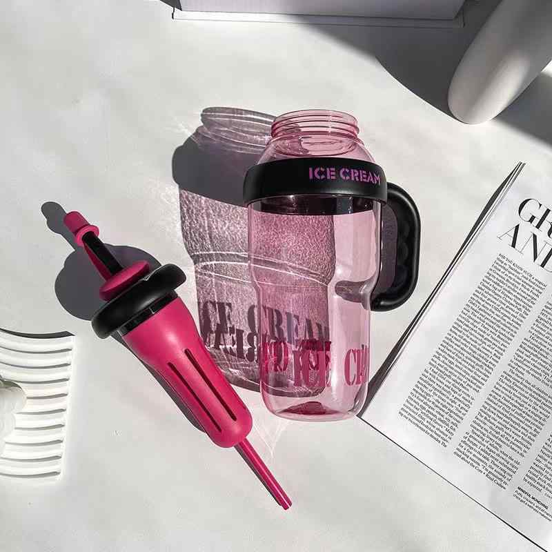 ・素材: PC・保温性能: 0～6時間・カラー: 海棠紅、郁金咖、嫩芽緑、夢幻紫、桜花粉・スタイル: 卡通・容量: 1300ml・対象: 成人・カテゴリ: 水筒・付属品: ハンドル