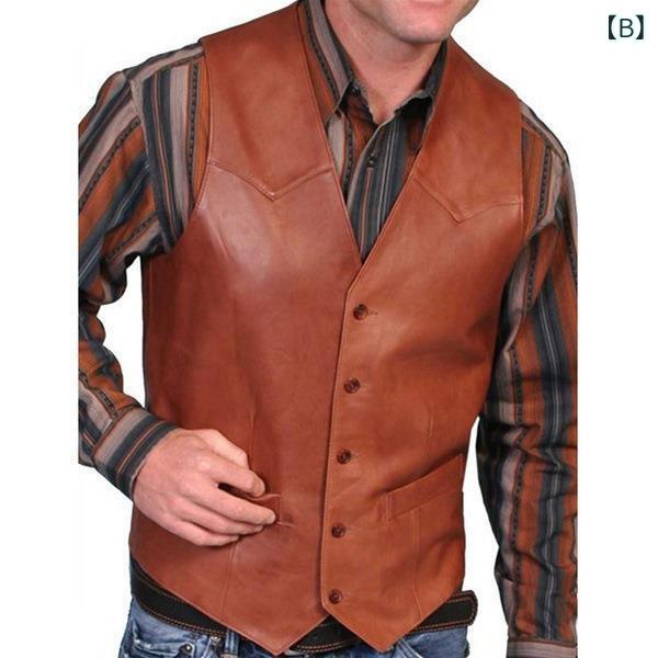 ベスト 男性用 麻 リネン 無地 レトロ クラシック アースカラー 赤 レッド ブラウン 茶色 ブラック 黒 大きいサイズ ゆったりめ