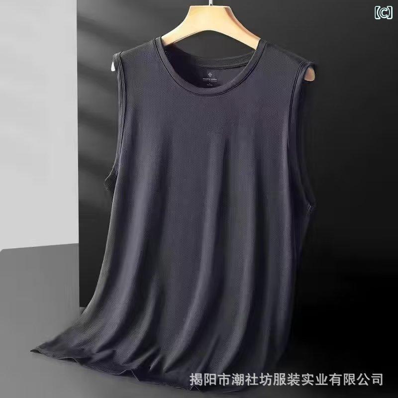 タンクトップ メンズ 薄手 接触冷感 ポリエステル スポーツ トレーニング ウェア メッシュ 通気性 ノースリーブ Tシャツ 白 黒 紺 グレー ブルー グリーン 大きいサイズ