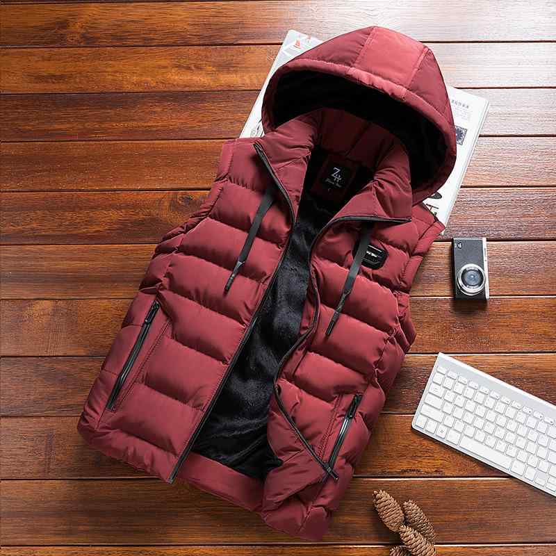 ベスト メンズ 男性用 中綿ベスト スリムフィット カジュアル 韓国風 春秋 赤 黒 紺 カーキ グレー