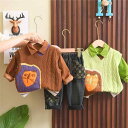 子供服 春秋 ニットベスト 3点セット 男の子 ベビー服 かわいい 幼児 上下セット 80cm 90cm 100cm 110cm 120cm 130cm