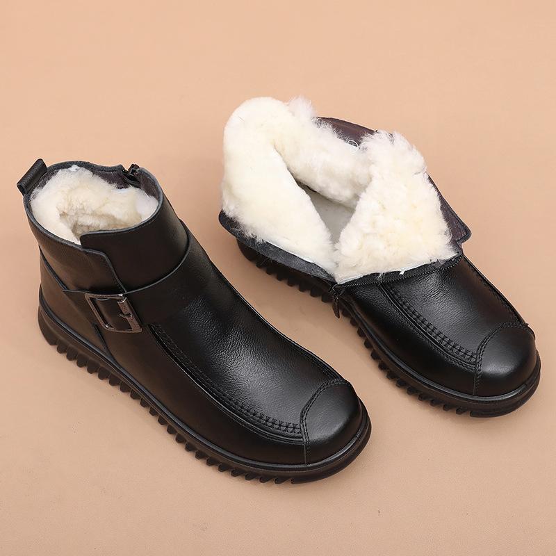靴 レディース 婦人靴 ショートブーツ 本革 レザー シニア ミセス あったか 秋冬 ローヒール ラウンドトゥ サイドジップ 普段使い shadowtail-10578981 シャドーテール パッケージ画像