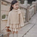 ニット キッズ 女の子 秋冬 ニット トップス & パンツ 上下 2点セット 学院風 子供服 セーター カットソー パンツ ズボン 綿80% 90 100 11...