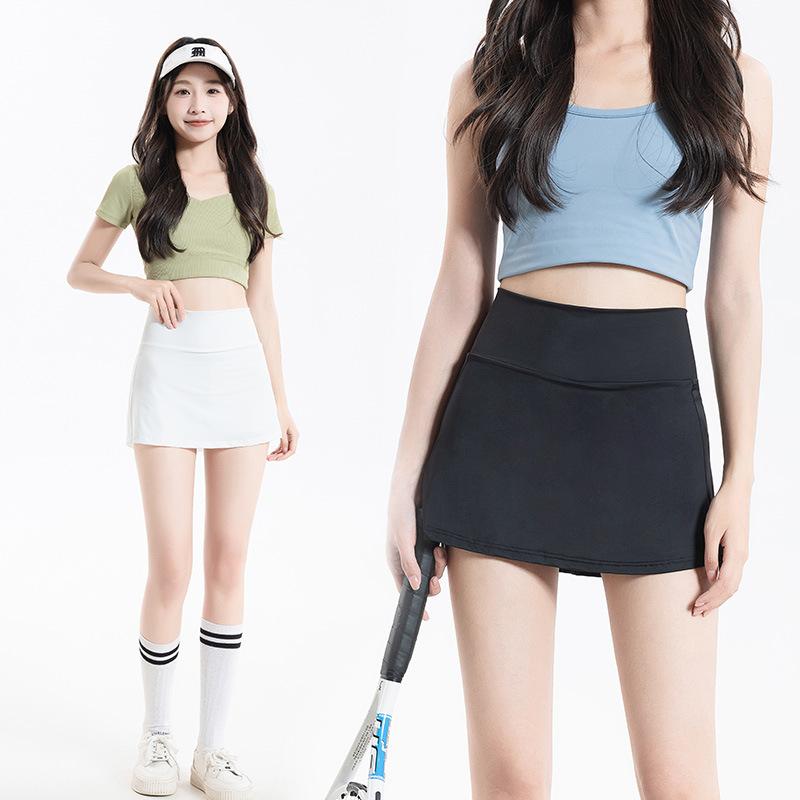큐롯 스커트 레이디스 스포츠웨어 테니스 미니 스커트 스코트 플레어 플리츠 이너 팬츠 첨부 이너 스패츠 러닝 피트니스 요가 흡한 속건 신축성 경량 통기성 움직이기 쉬운 평상시 사용 무지