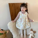 子供用ワンピース セットアップ 裏起毛 ニット 女の子 ベビー服 トップス スカート カートゥーン アニマル柄 かわいい 普段着 冬