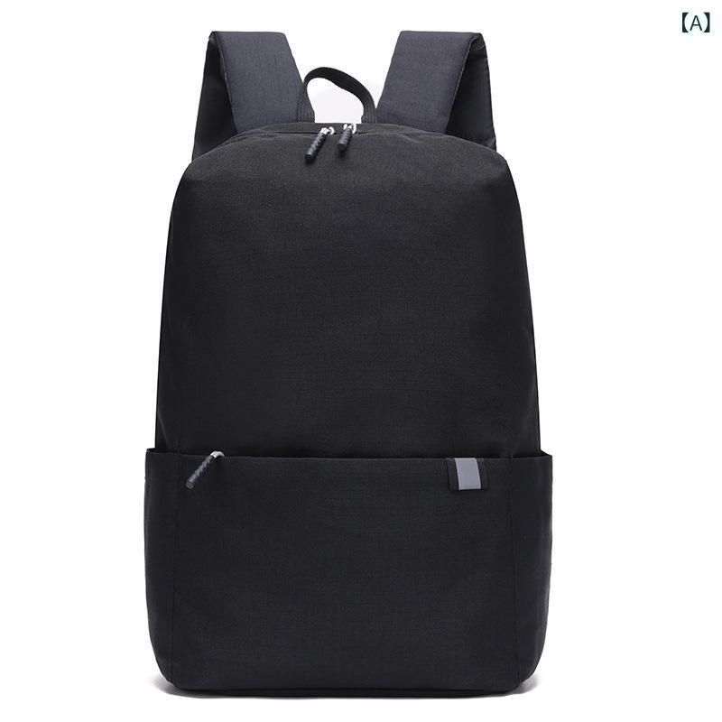 Rucksack Mujeres Hombres Super ligero Agujeros de agua Nylon Sin Tierra Mini Viajes Deporte Estudiantes Niños Trabajo — vista 2