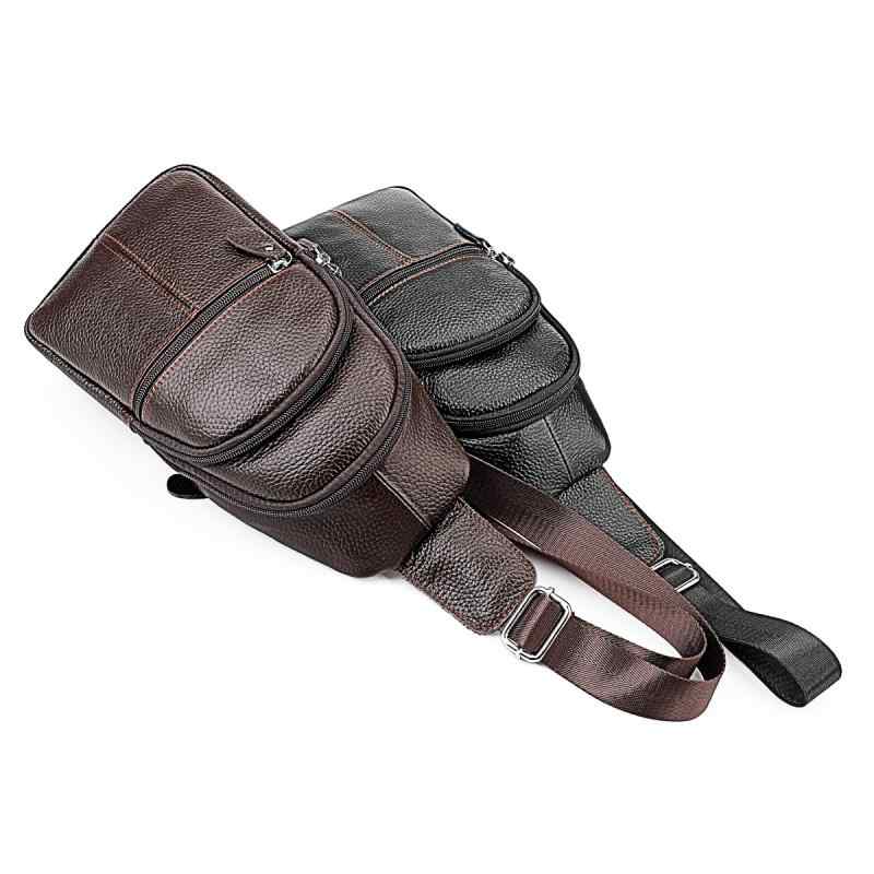 ボディバッグ 男性用 紳士 本革 牛革 ショルダーバッグ 斜めがけ 鞄 カバン メンズ コーヒー色 黒 ブラ..