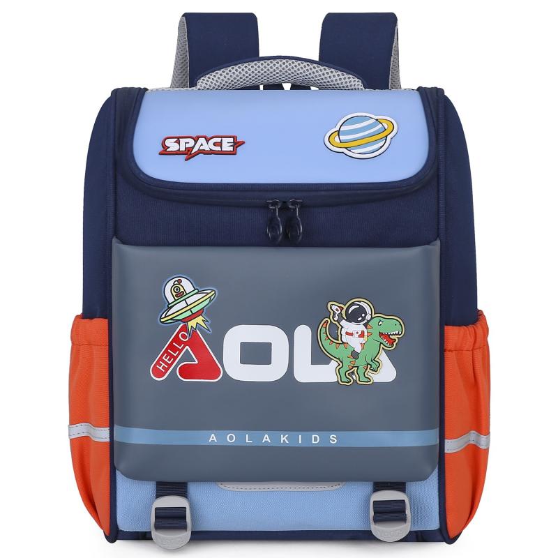 School Bags - リュックサック 子供 小学生 男の子 女の子 低学年 1年生 2年生 軽量 負担軽減 脊椎保護 通学 遠足 深紫