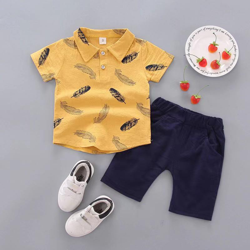 子供用セットアップ 子供服 男の子 半袖 Tシャツ パンツ 2点セット 夏 カジュアル 綿100% 80cm 90cm 100cm 110cm