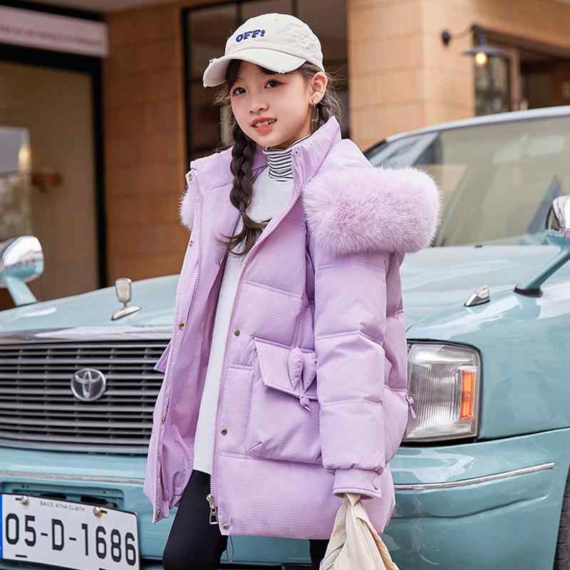 子供服 ガールズ 中綿入り ダウンジ