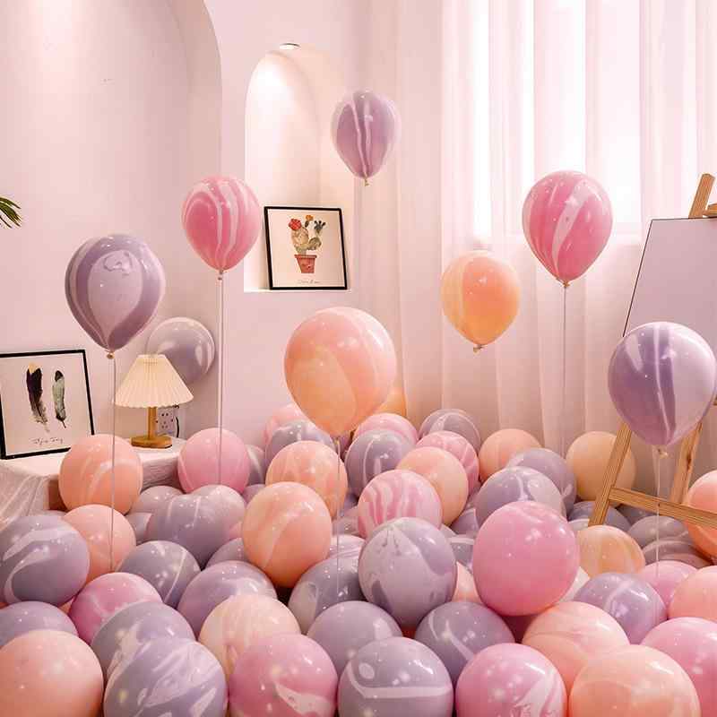 気球 子供用 七色 マカロンカラー バルーン パーティー イベント デコレーション アソート