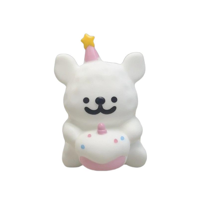 ナイトライト かわいい 寝室 睡眠 癒し 暖光 花びん型 ガラス製 卓上 犬 パンダ ピカチュウ USB充電式