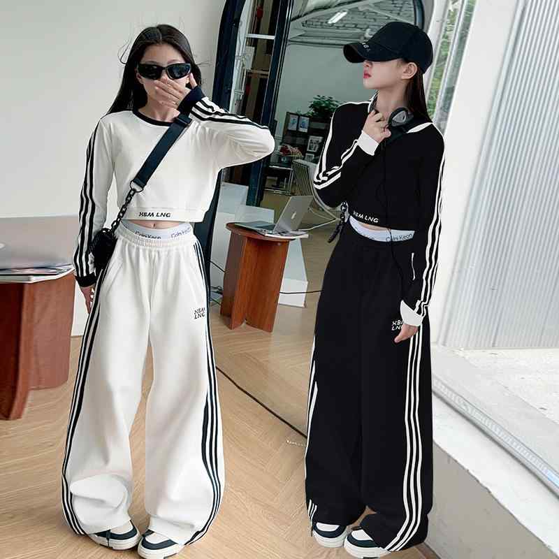 子供用セットアップ パンツセット 春秋 女の子 大 детская トレーニングウェア 上下セット ルームウェ..