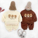 キッズ ベビー服 上下セット 秋物 韓国風 長袖トップス パンツ 2点セット 綿100% 73CM 80cm 90cm 100cm 110cm かわいい 普段着...