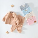 子供用あったかインナー 上下セット ベビー服 冬用 厚手 パジャマ 腹巻付き ズボン あったか素材 73CM 80cm 90cm 100cm 110cm