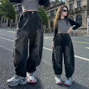 子供用セットアップ 長袖Tシャツ デニムパンツ 2点セット 女の子 パッチワーク 春秋 カジュアル 普段使い