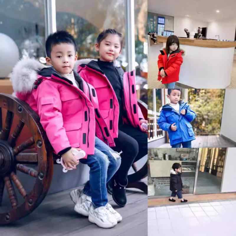 子供用ダウンジャケット 厚手 アウター フード付き 中綿入り 8歳以上 白ダックダウン90%以上 ポリエス..