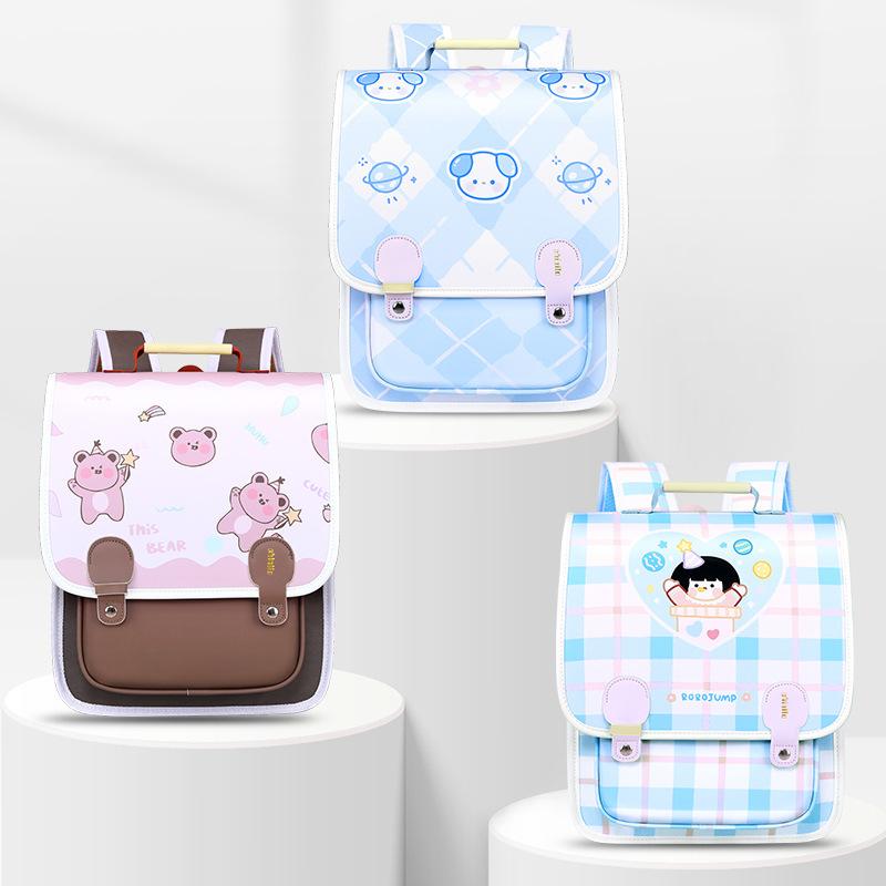 ランドセル キッズ 女の子 かわいい ハート カートゥーン 防水 PU 大容量 通学 遠足 軽量