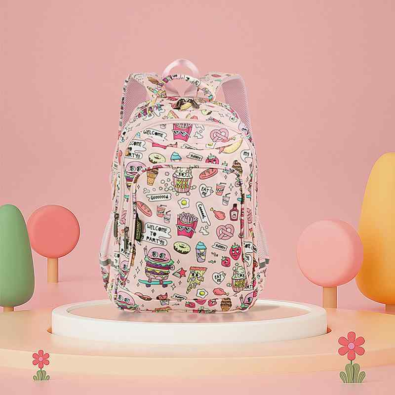 リュックサック キッズ 小学生 中学生 女の子 かわいい 防水 カートーン柄 ポリエステル 通学 塾 遠足