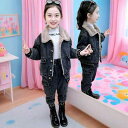 子供服 デニムセットアップ 秋冬 キッズ 男の子 女の子 裏起毛 デニムジャケット デニムパンツ 上下セット 2点セット かわいい おしゃれ 普段着 80 90...