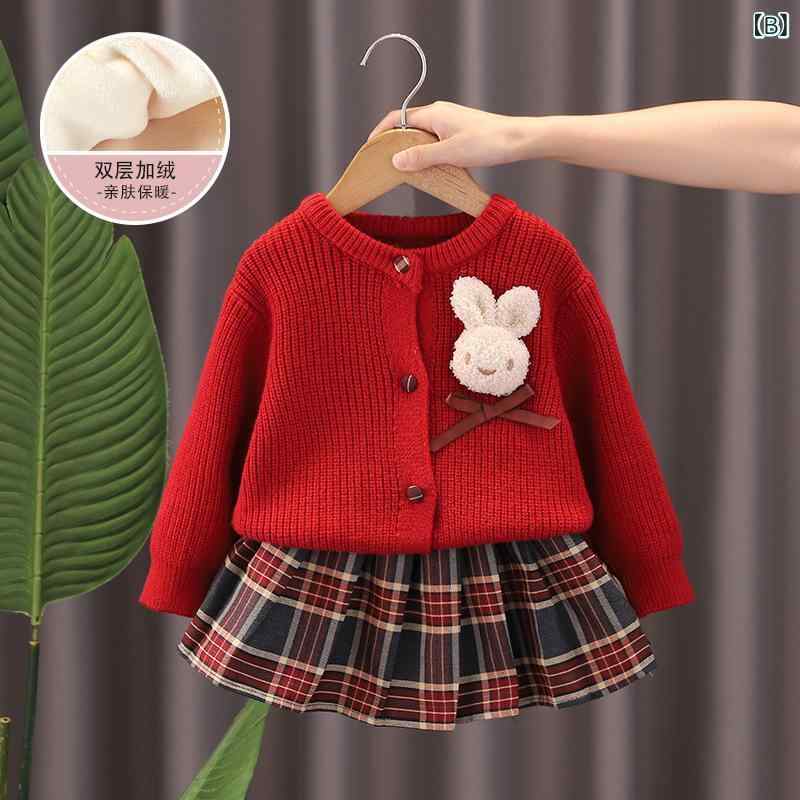 子供服 ニット セットアップ 女の子 チュールスカート 2点セット 秋冬 長袖 カーデ...