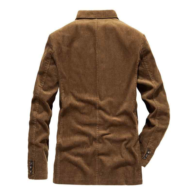 ジャケット メンズ 男性用 コーデュロイ テーラード レトロ 無地 春秋 35歳以上 ビジネス 紳士服 ゆったりめ コットン カーキ色 コーヒー ブルー ブラック