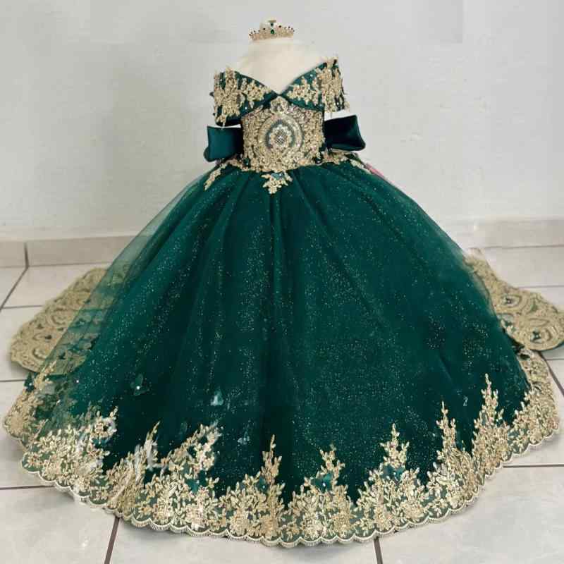 子供用ドレス 女の子 パフスリーブ プリンセスドレス 発表会 誕生日 パーティー 演奏会 結婚式 フォーマル チュールスカート 膝丈 100 110 120 130 140 グリーン レッド ブラック ワインレッド ロイヤルブルー