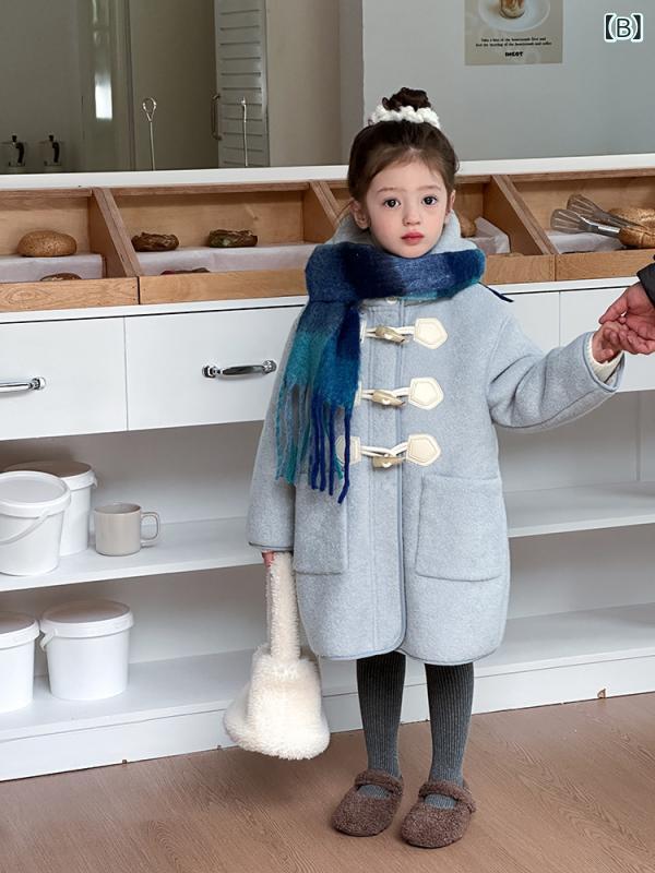 Abrigo Niños Niñas Estilo Coreano Acolchado Capucha Gruesa Ropa Infantil Ropa Exterior Ropa Regular de Invierno Lindo 90 100 110 120 130 140 150 160 Rojo Azul — vista 3