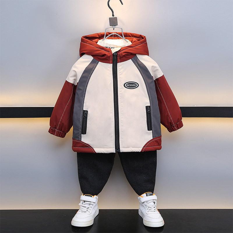 キッズ アウター 秋冬 男の子 子供服 裏起毛 ジャケット 上着 ボーイズ 防寒 普段着 通学 90cm 100cm 110cm 120cm 130cm 140cm 150cm