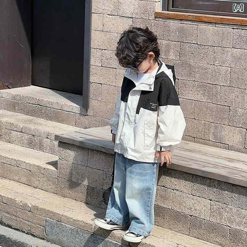 キッズ アウター ジャケット 男の子 春秋 撥水加工 ジャンパー 100cm 110cm 120cm 130cm 140cm 150cm ボーイズ 子供服 おしゃれ 韓国風